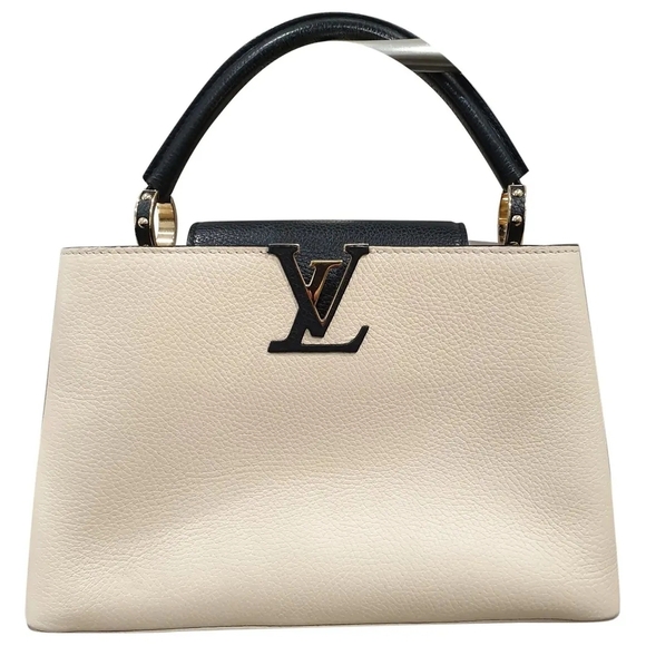 Louis Vuitton Handbags - Louis Vuitton Cream and Black Satchel